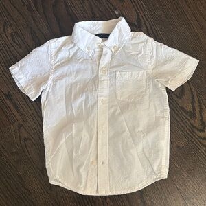 Jamie & Jack NWOT White Short Sleeve Button Down Shirt with Classic Collar